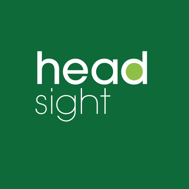 Headsight logo white border